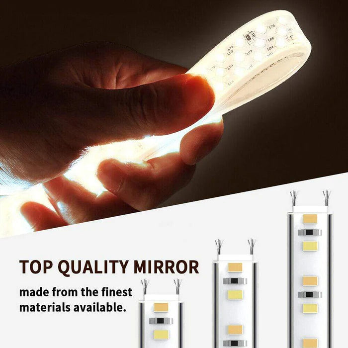 Elegant Showers 1200mm x 800mm Rectangular Bathroom LED Mirror