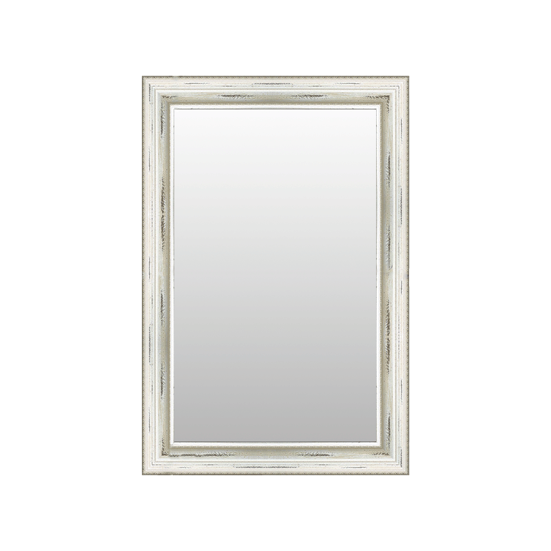 Mirror Space Dover White Distressed Shabby Mirror 193W