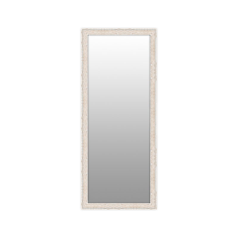 Zale Wood Mirror White Washed