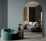 Elegant Collections Arceli Gold  Arch Metal Mirror X Large