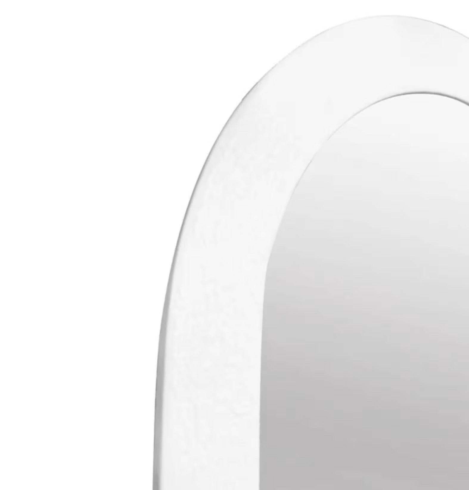 Elme Living Ashera White Arch Floor Mirror