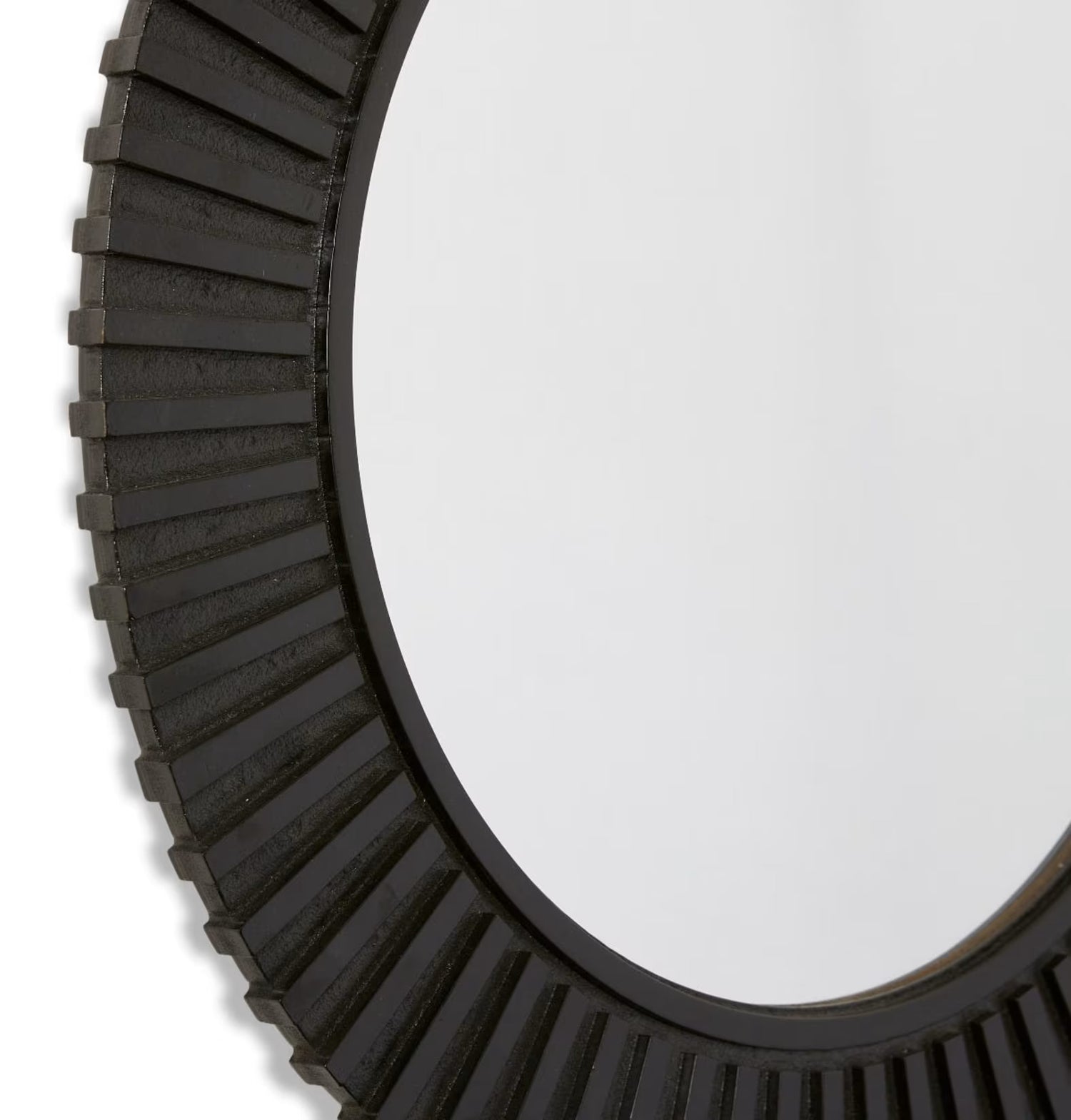 Elme Living Round Wall Mirror Black