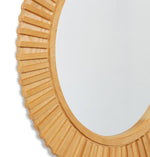 Elme Living Round Wall Mirror Brown