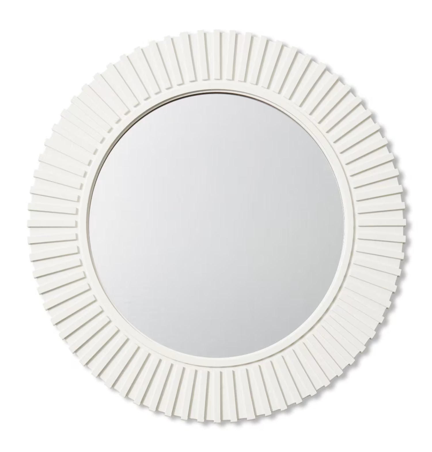 Elme Living Round Wall Mirror White