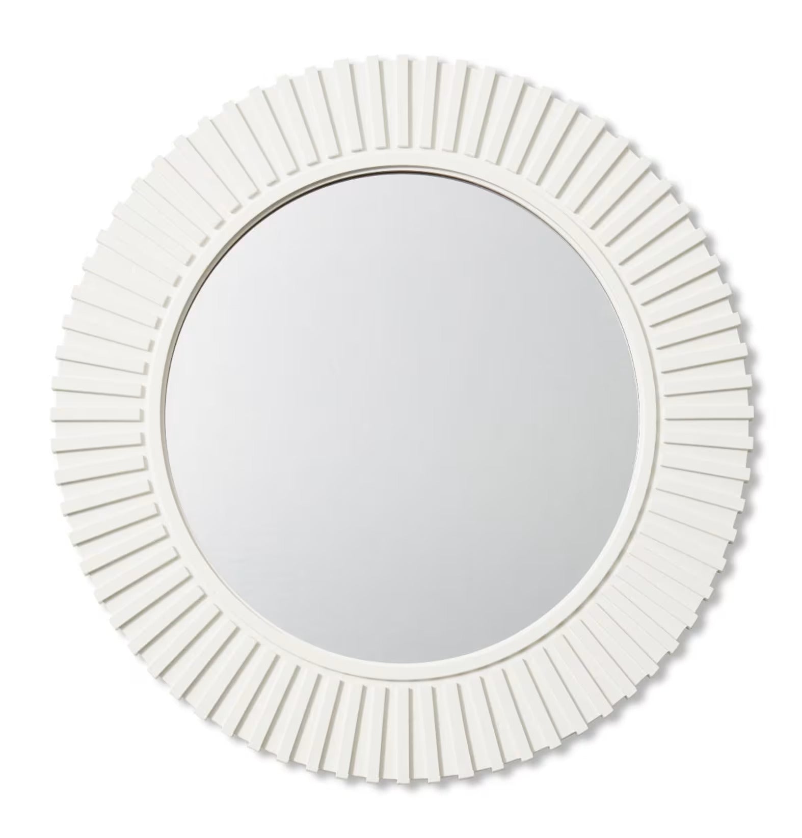 Elme Living Round Wall Mirror White