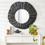 Cafe Lighting & Living Corfu Black Textured Wall Mirror