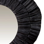 Cafe Lighting & Living Corfu Black Textured Wall Mirror