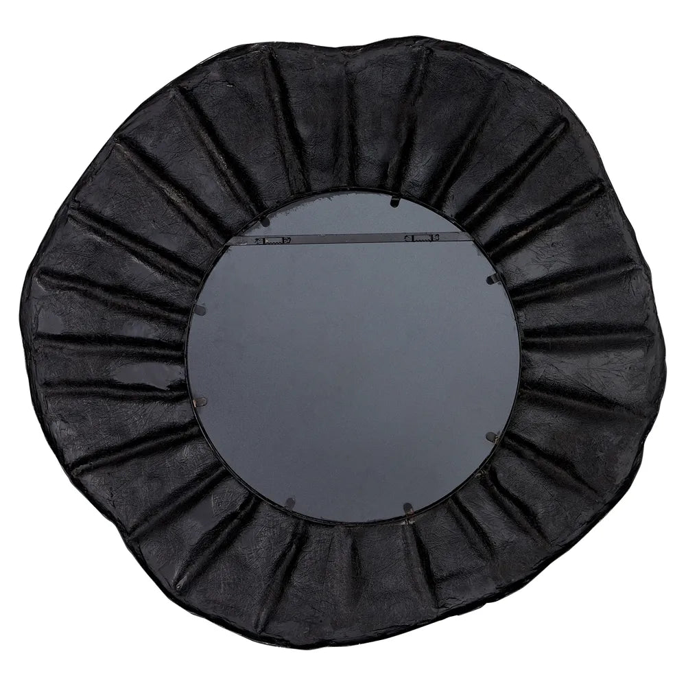 Cafe Lighting & Living Corfu Black Textured Wall Mirror