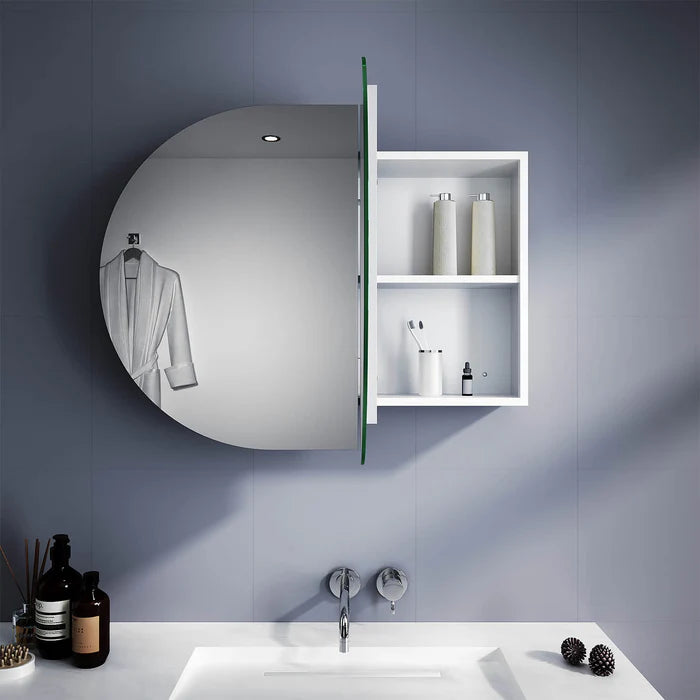 Elegant Showers Oval Mirror Cabinet AQC02-W-A+AQC02-W-B