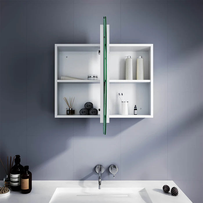 Elegant Showers Oval Mirror Cabinet AQC02-W-A+AQC02-W-B