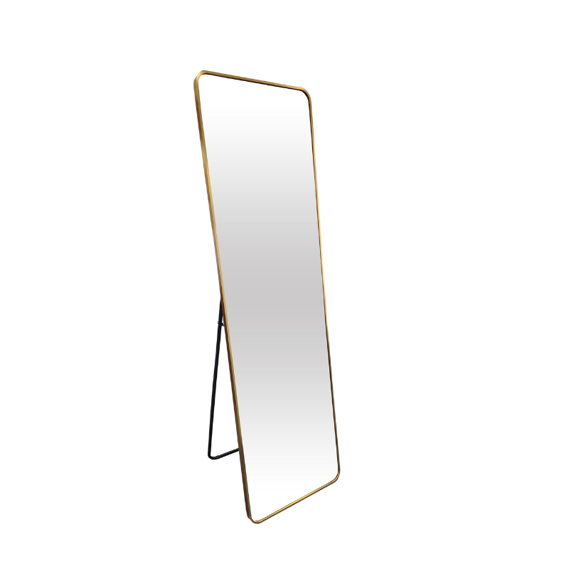 Elegant Collections Gold Freestanding Mirror