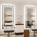 Interior Ave - LED Rectangle Frameless Salon / Bathroom Wall Mirror - 100 x 60cm V355-IA-RWM-10060