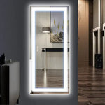 Interior Ave - LED Rectangle Frameless Salon / Bathroom Wall Mirror - 100 x 60cm V355-IA-RWM-10060