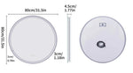 Interior Ave - LED Round Frameless Salon / Bathroom Wall Mirror - 80cm V355-IA-RWM-80