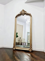 Elegant Collections LUX French Provincial Arch Mirror Champagne