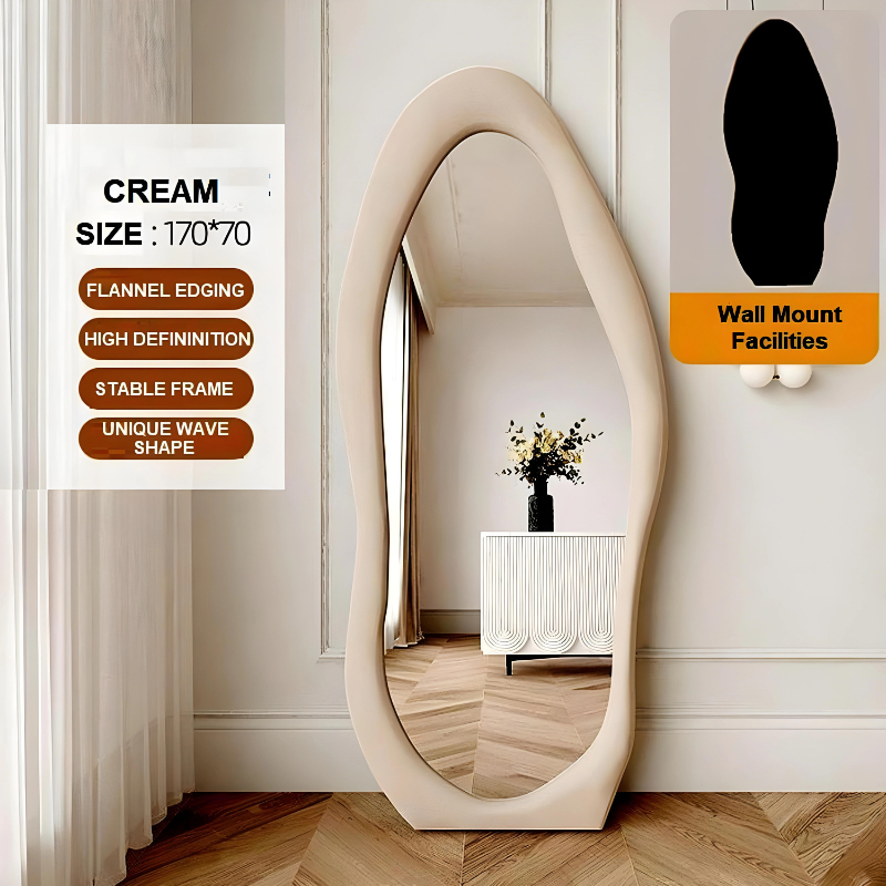 Maiden Wavy Organic Full Length Mirror 1.7m V255-FBMI-CL-CR_170