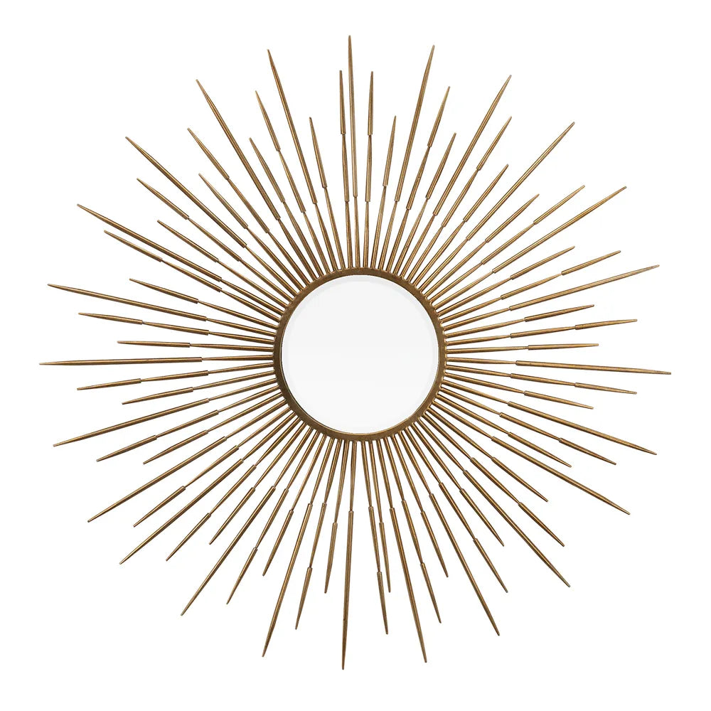 Nova Wall Mirror Gold Sunburst 119cm