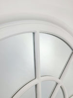 Elegant Collections White Arch Window Mirror