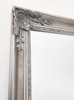 Elegant Collections Large French Provincial Mirror Antique Silver