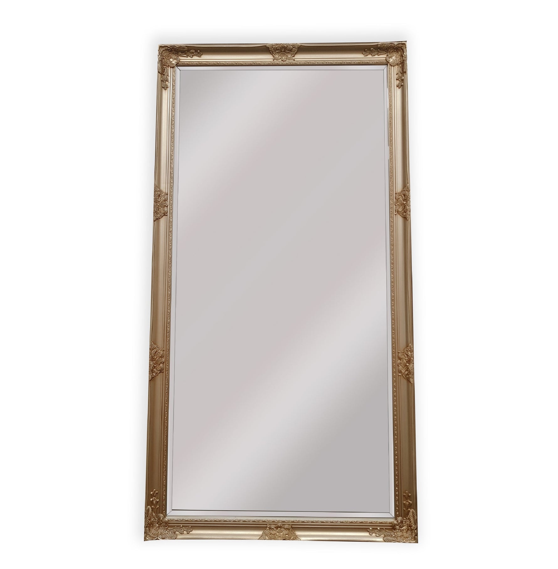 Elegant Collections French Provincial Ornate Mirror Champagne 100cm x 190cm