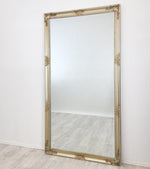 Elegant Collections French Provincial Ornate Mirror Champagne 100cm x 190cm