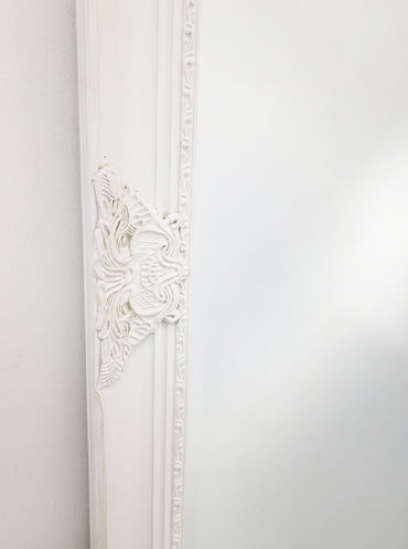 Elegant Collections Large French Provincial Mirror White