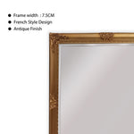 Elegant Collections Large French Provincial Mirror Country Gold