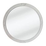 Elegant Collections French Provincial White Round Mirror