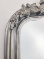 Elegant Collections LUX French Provincial Ornate Mirror Antique Silver