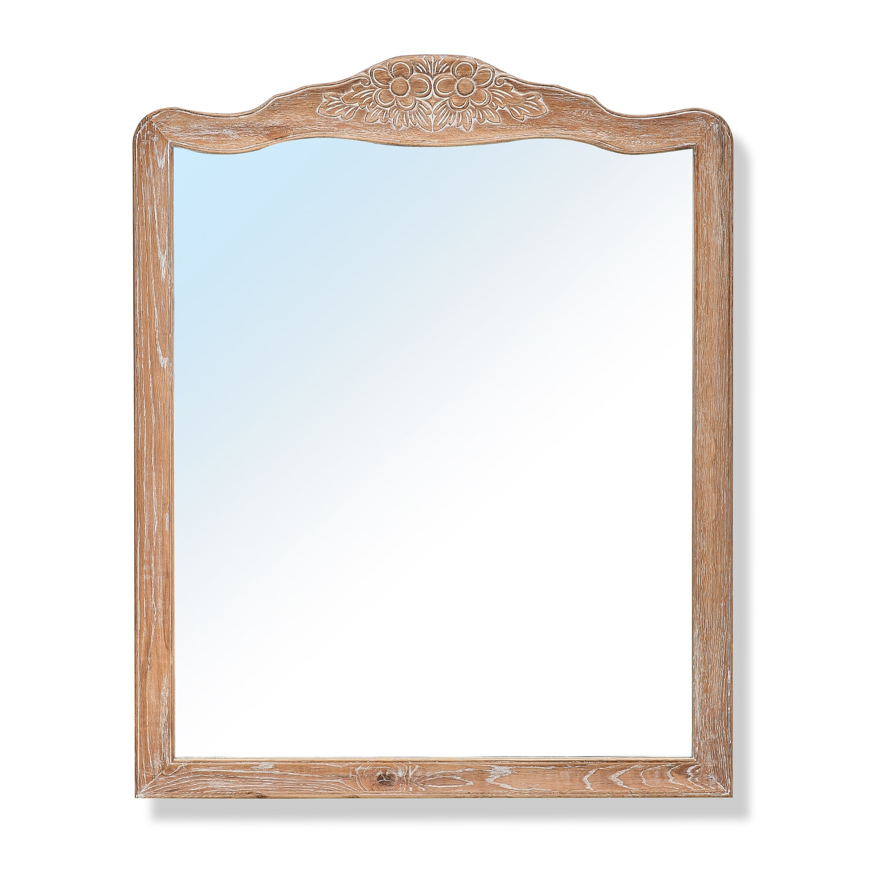 Divano Bali Dresser Mirror Whitewashed Oak