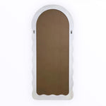 Interior Ave Luna Arch Wavy Floor Mirror White 80cm x 180cm