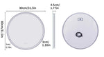 Interior Ave - LED Round Frameless Bathroom Mirror 80cm