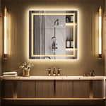 Interior Ave LED Square Bathroom Mirror 80x80cm