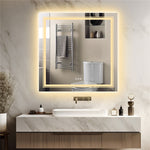 Interior Ave LED Square Bathroom Mirror 80x80cm