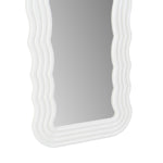 Kamila White Wavy Mirror