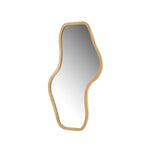 Penny Natural Wood Wavy Mirror