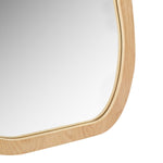 Penny Natural Wood Wavy Mirror