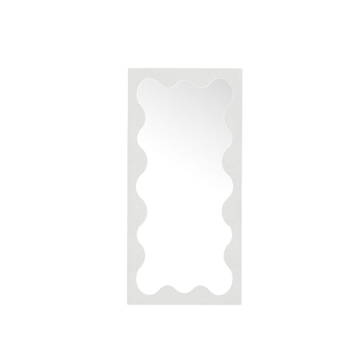 Sora Mirror Wavy White 80cm x 165cm