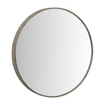 Cafe Lighting & Living Vera Round Beaded Wall Mirror Antique Silver 40555