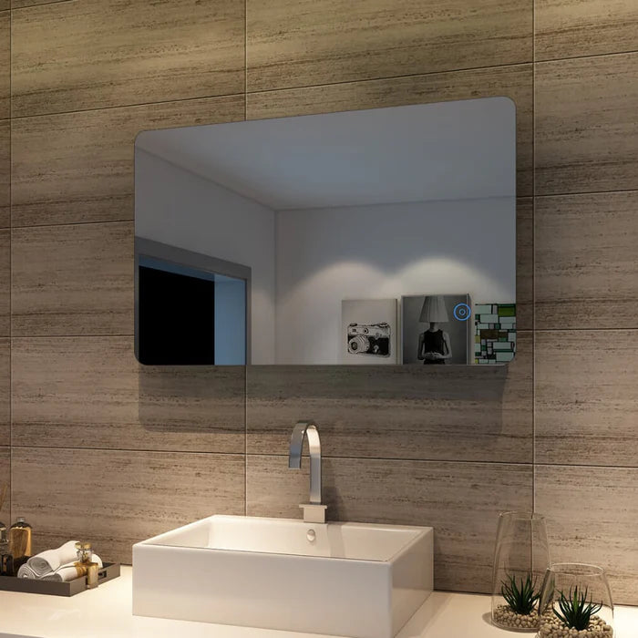 Elegant Showers Rectangle LED Bathroom Mirror 80cm x 50cm