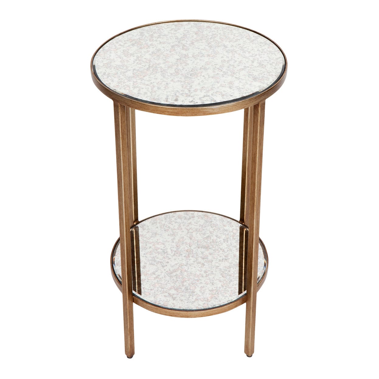 Cafe Light & Living Cafe Lighting & Living Cocktail Mirrored Side Table Petite Antique Gold 31963