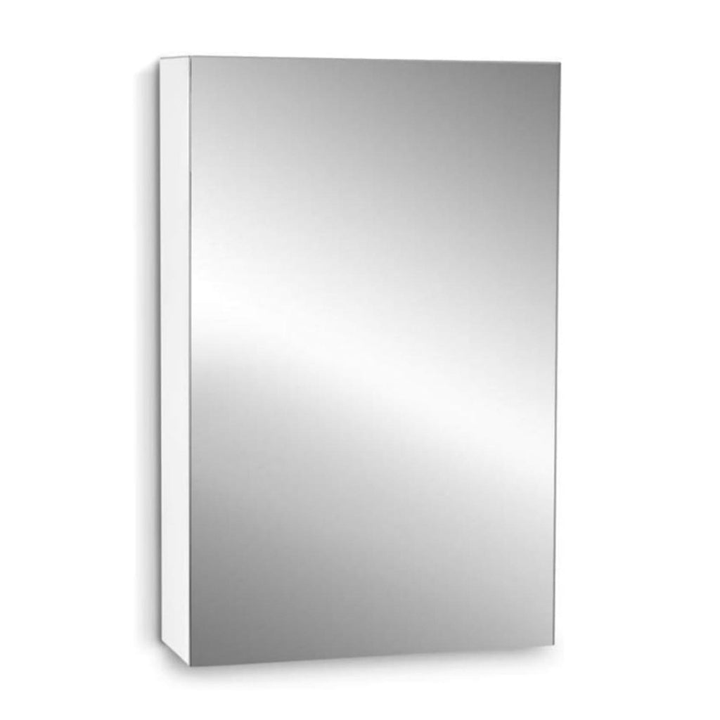 EKKIO Bathroom Vanity Mirror with Single Door Storage Cabinet White 45cm x 72cm