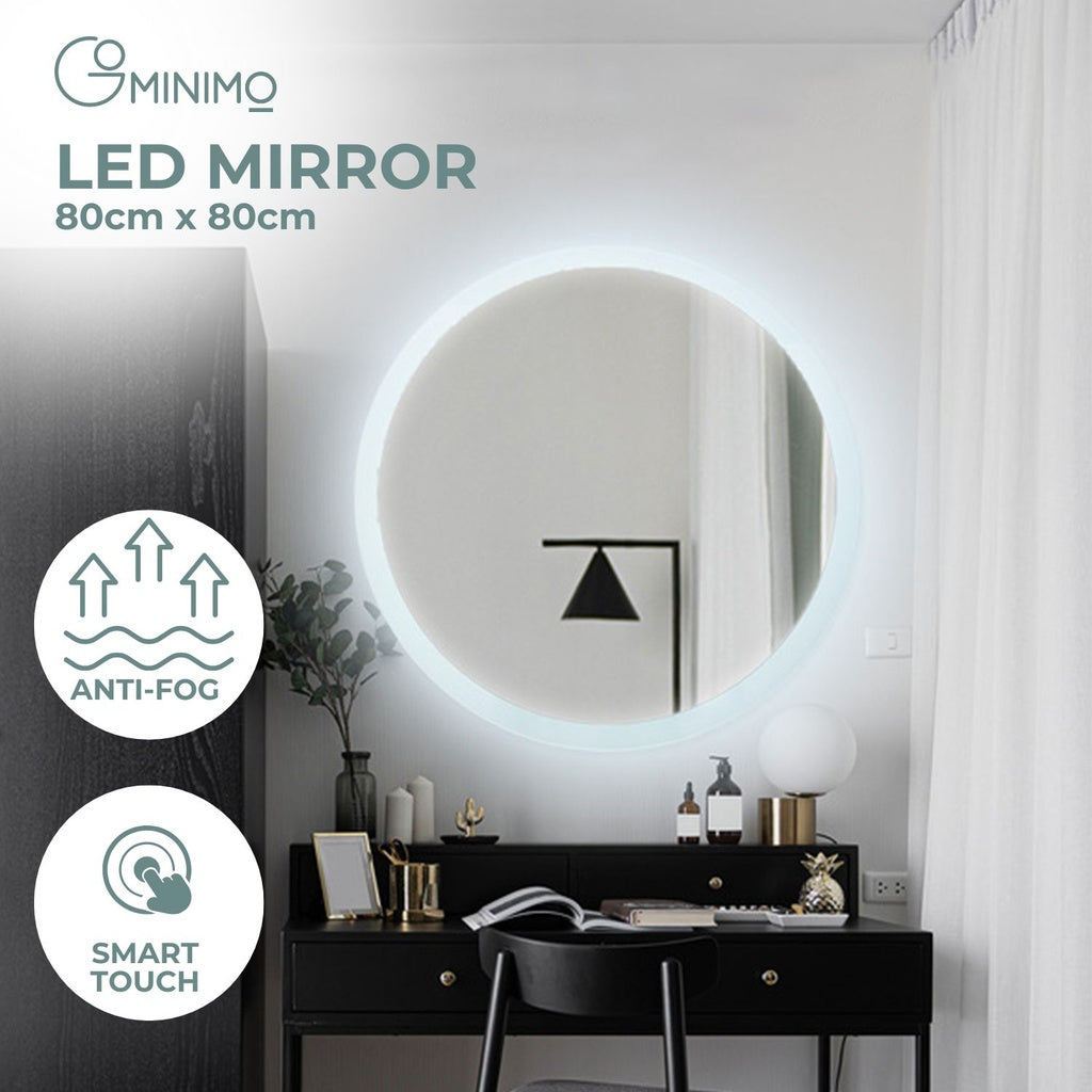 GOMINIMO 800mm Round LED Mirror