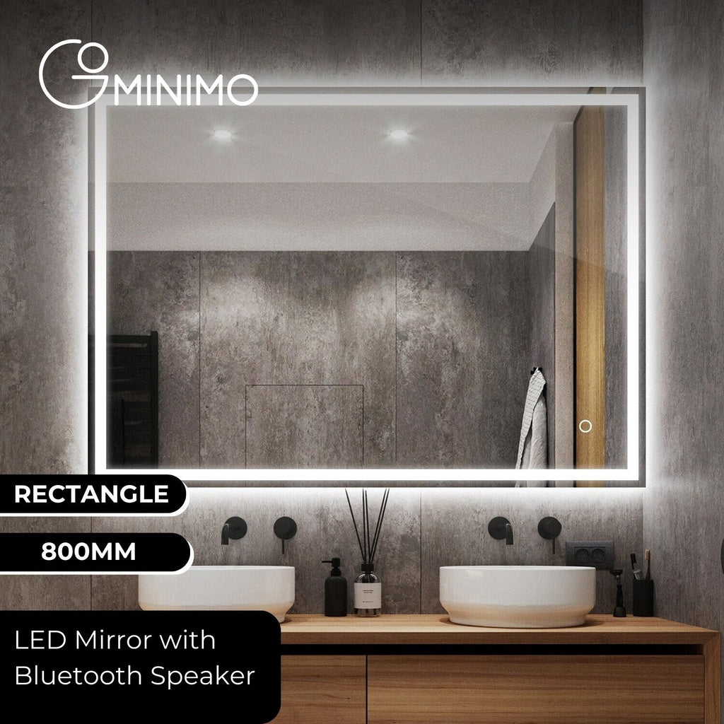 GOMINIMO 80cm LED Mirror with Bluetooth