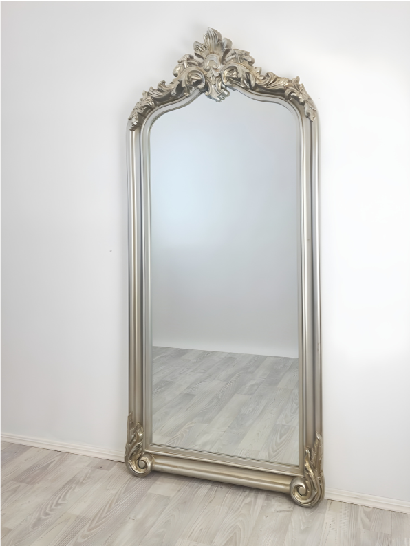 LUX Arch French Provincial Ornate Mirror Antique Champagne 92cm x 200cm