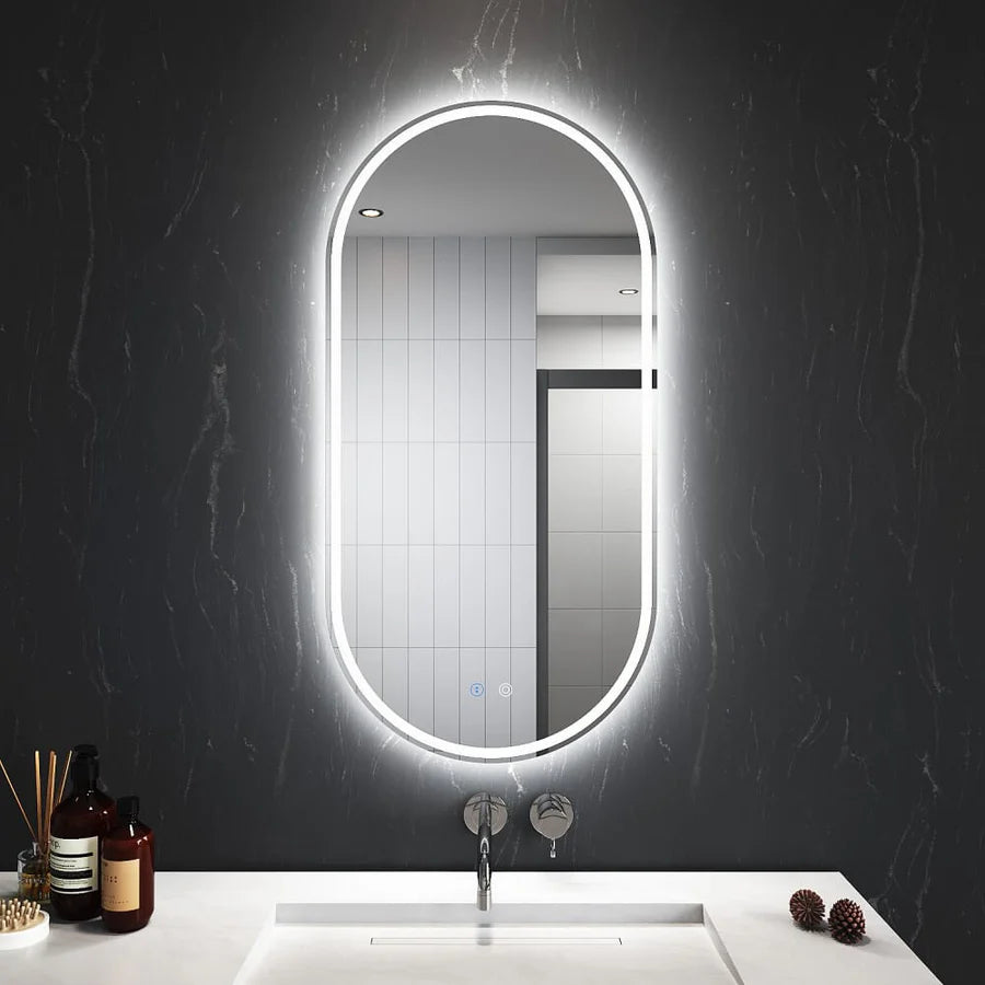 450x900mm 900x450mm Back&Front LED Light Bathroom Mirror