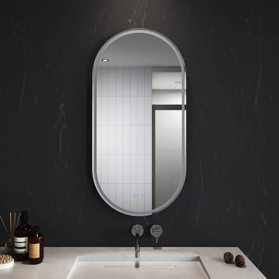 450x900mm 900x450mm Back&Front LED Light Bathroom Mirror