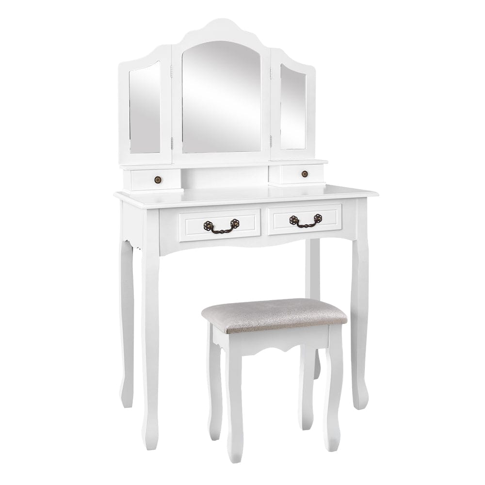 Artiss Delphine French Provincial Makeup Vanity White