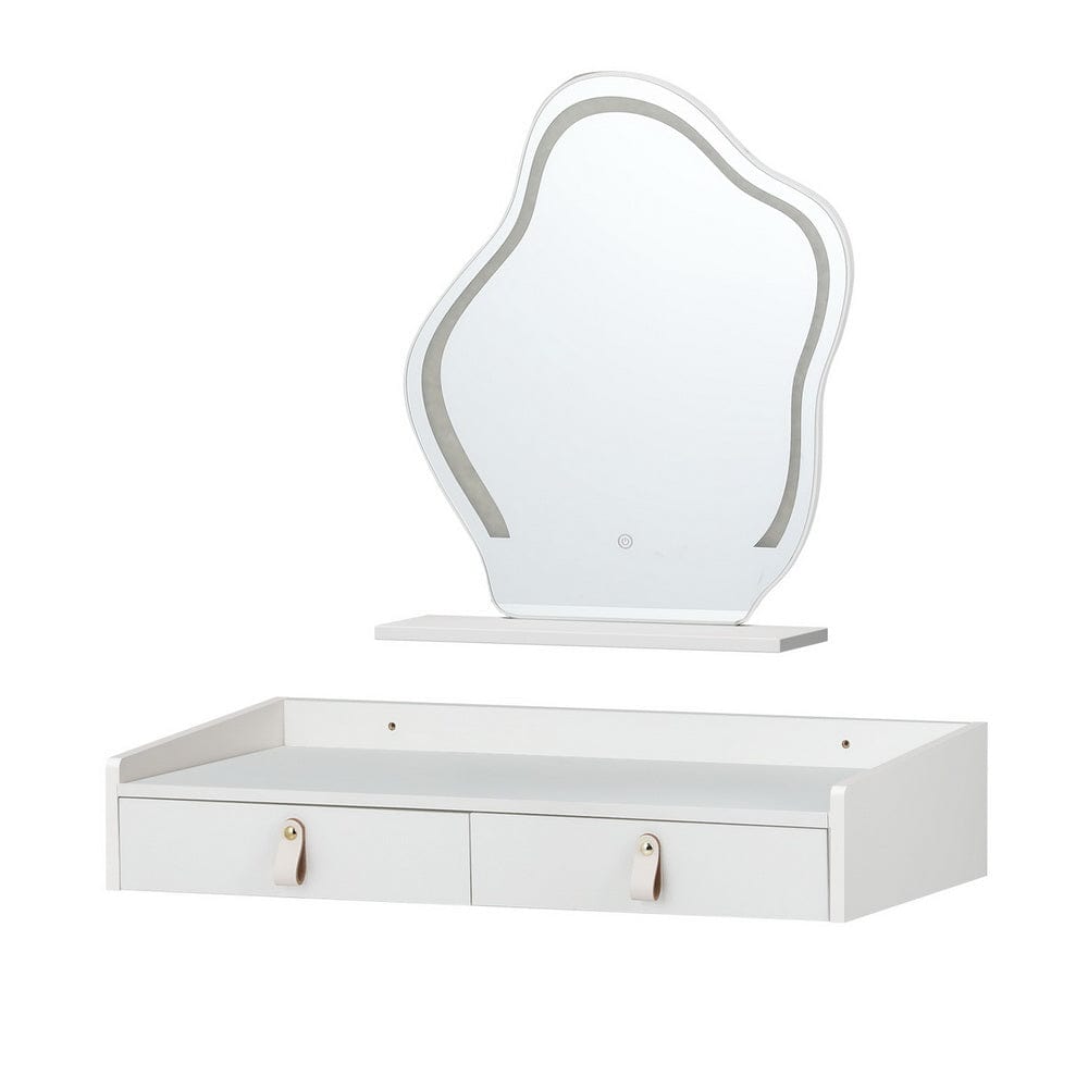 Artiss Daphne Lighted Makeup Mirror and Floating Vanity