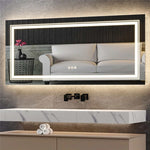 Interior Ave - LED Rectangle Frameless Salon / Bathroom Wall Mirror - 100 x 60cm V355-IA-RWM-10060